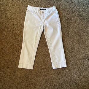 Calvin Klein Cuffed White Jeans